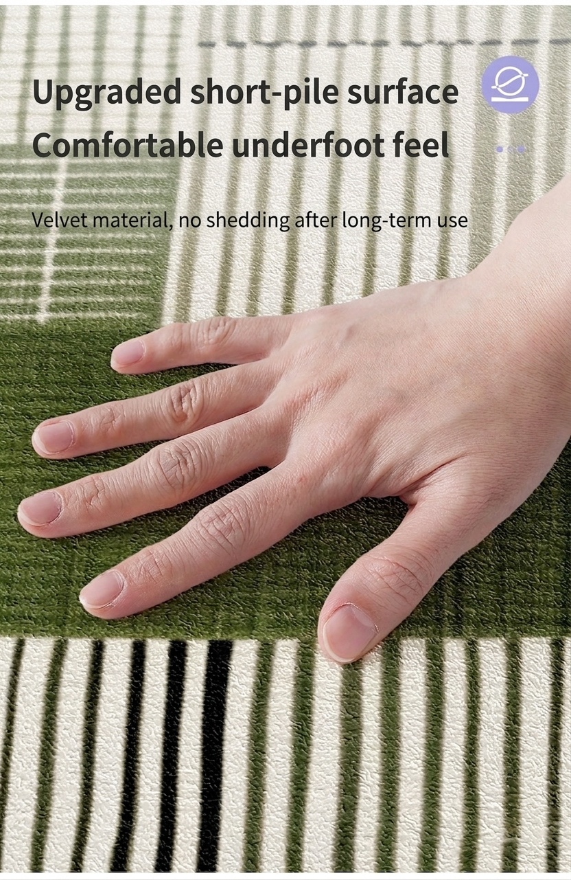 Modern Geometric Kitchen Mat Set - Non-Slip & Washable