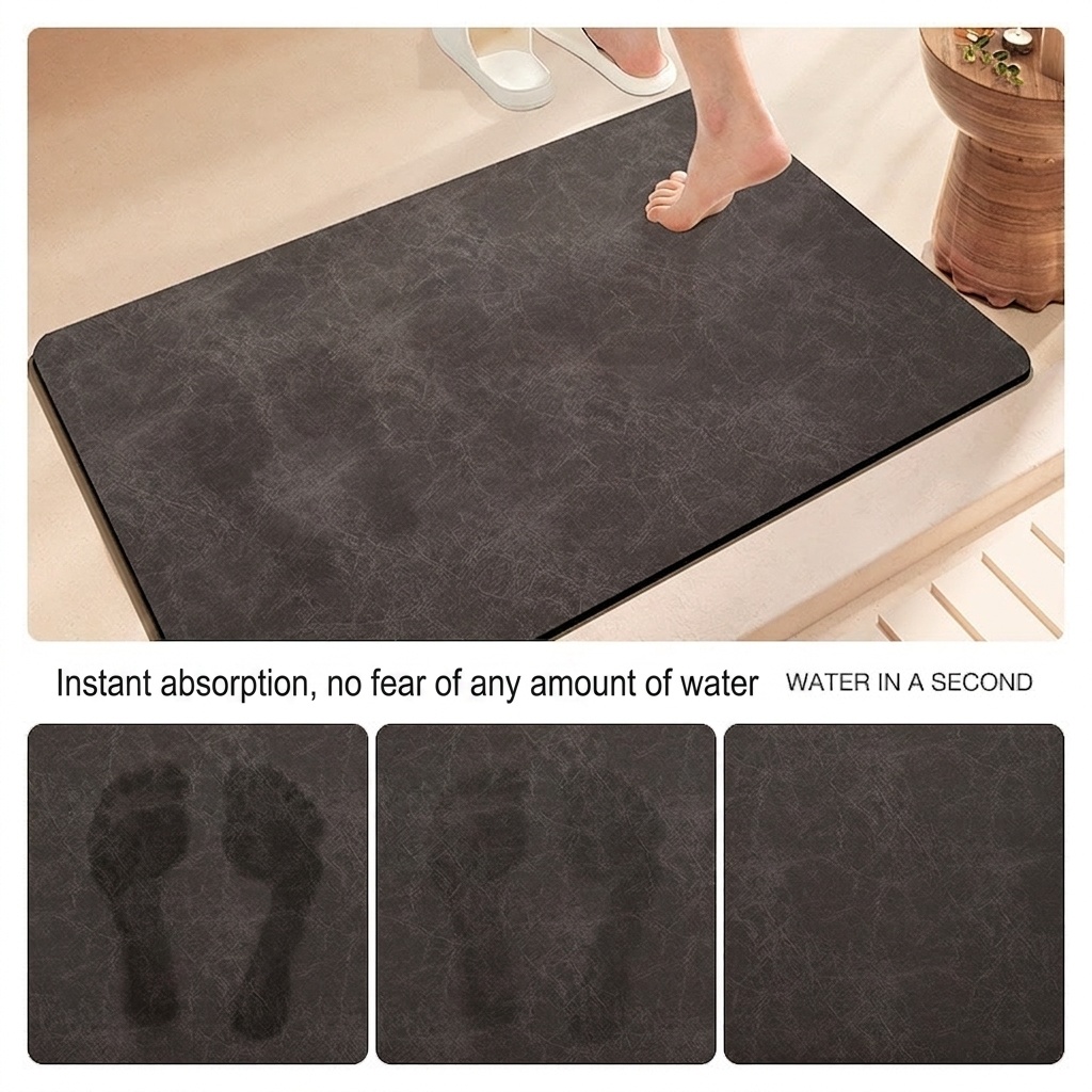 Super Absorbent Non-Slip Bath & Kitchen Mat - Quick Dry