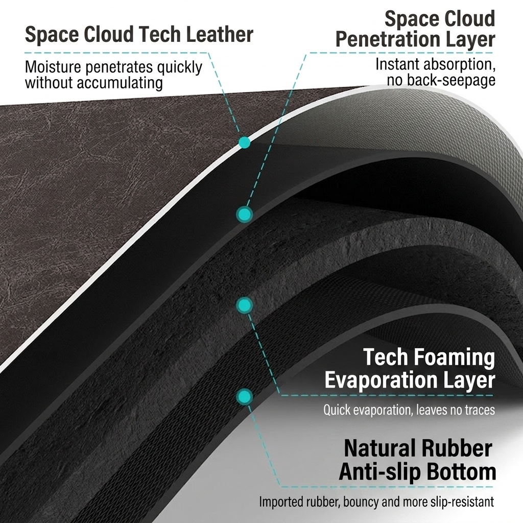 Super Absorbent Non-Slip Bath & Kitchen Mat - Quick Dry