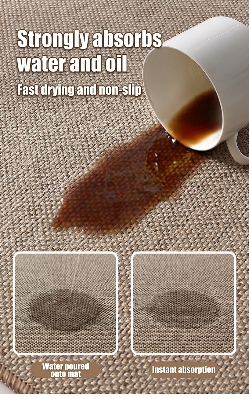 Non-Slip Washable Kitchen Mat Runner - Durable Floor Rug