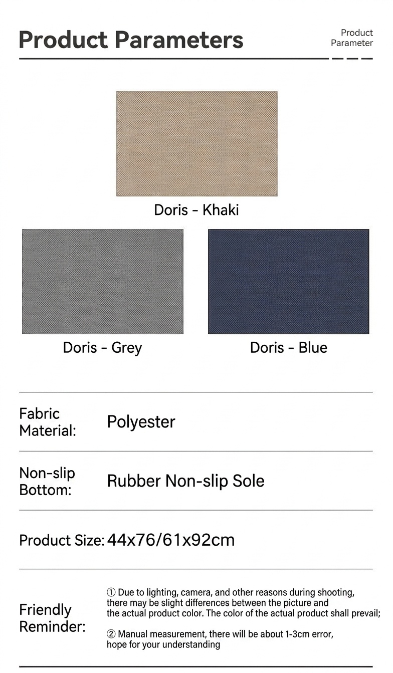 Non-Slip Washable Kitchen Mat Runner - Durable Floor Rug