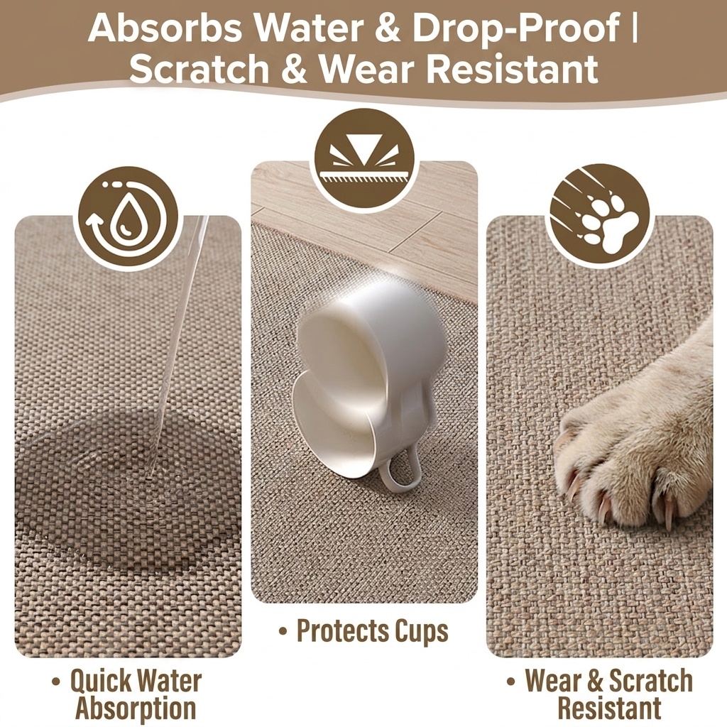 Non-Slip Washable Kitchen Mat Runner - Durable Floor Rug