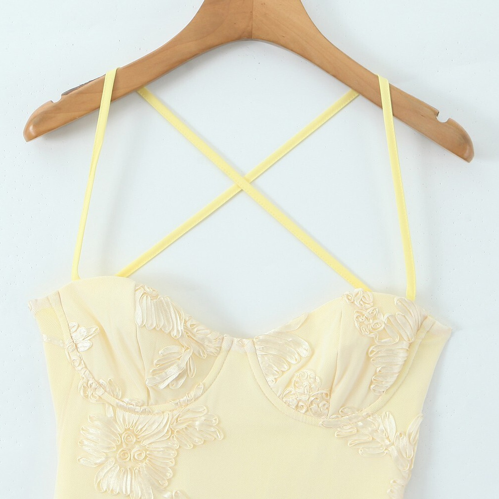 Floral Corset Dress Elegant Vintage Bodycon KUN-00183