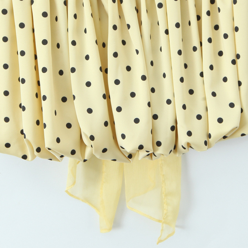 Vestido halter de malla con diseño de espiga Y2K para mujer KUN-00001