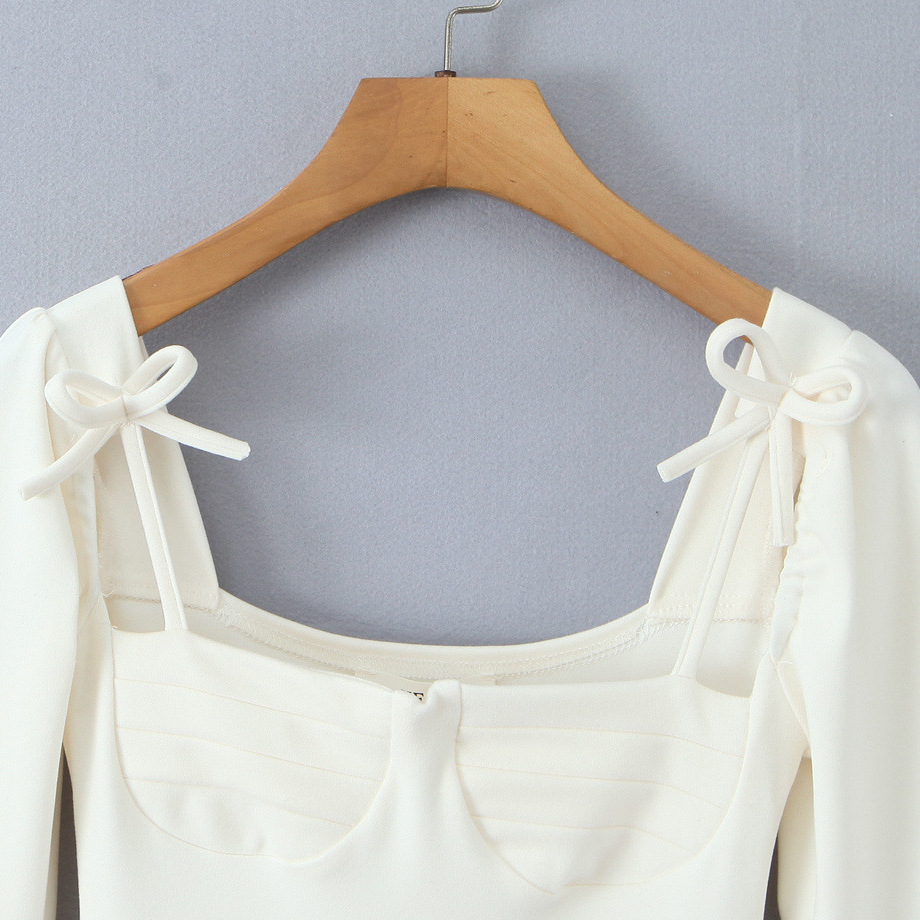 Ballet Style Floral Square Neck Dress - Chic Casual KUN-00142