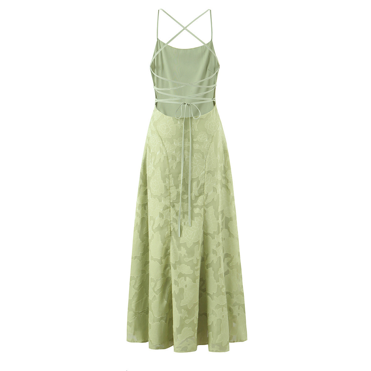 Women's Floral Lace-Up Dress - Elegant & Versatile KUN-00162