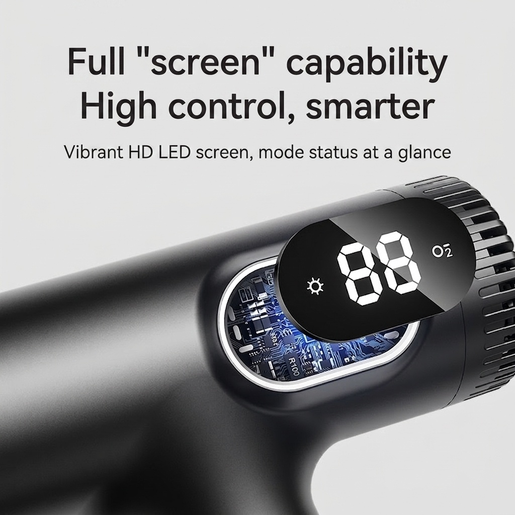 Sèche-cheveux haute vitesse D18, moteur sans balais 110&nbsp;000 tr/min, sèche-cheveux professionnel 1&nbsp;600 W avec 600 millions d'ions négatifs et 3 vitesses (noir)