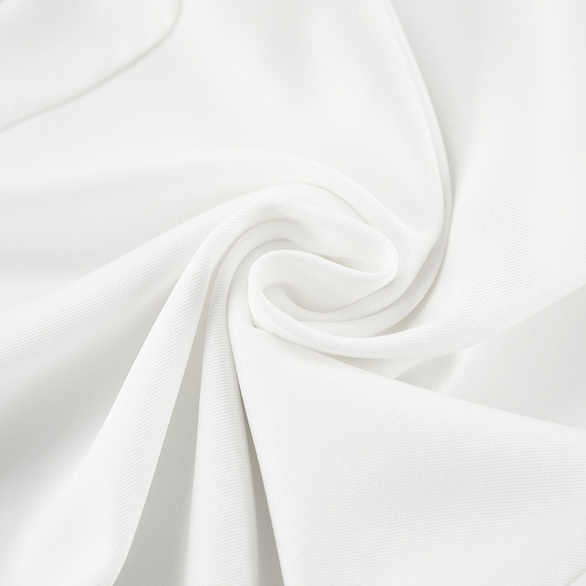 Pantalon blanc à jambes larges et taille haute pour femme