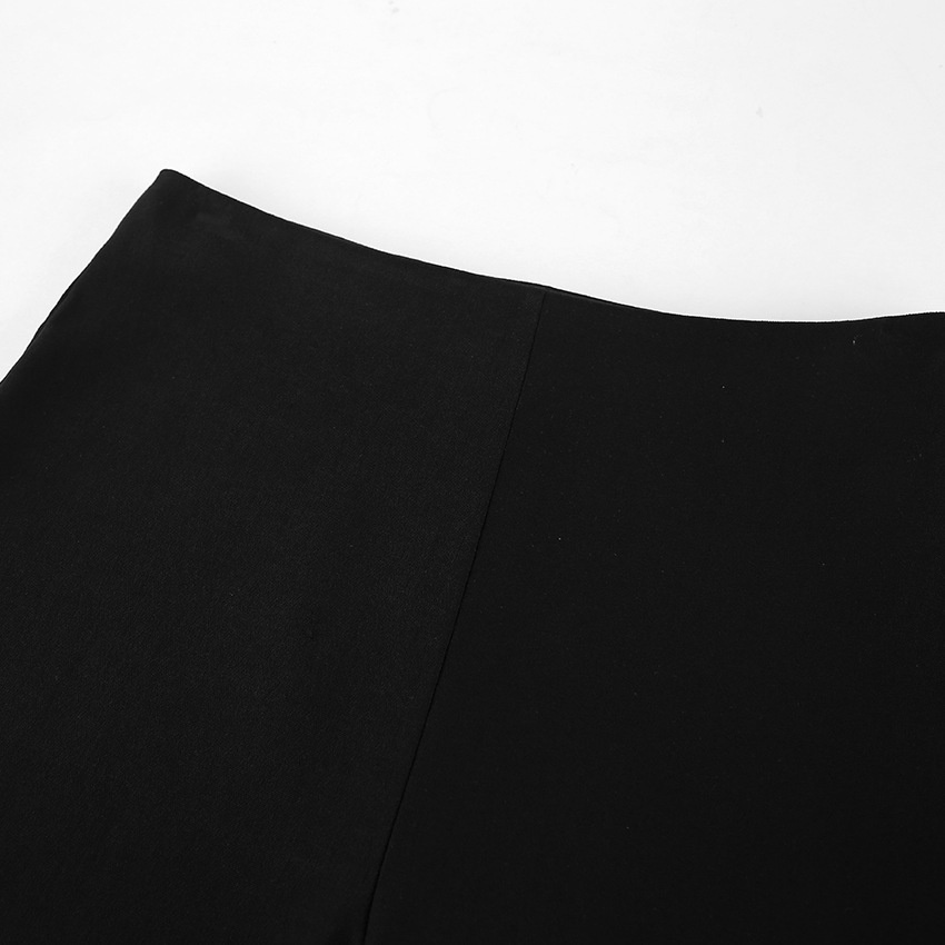 Leggings capri da donna neri a vita alta