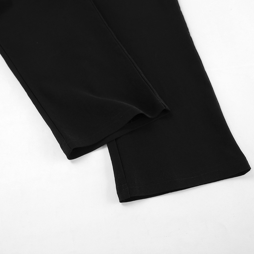 Leggings capri da donna neri a vita alta