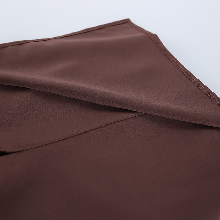 Gonna-pantalone a vita alta con bordo in pizzo