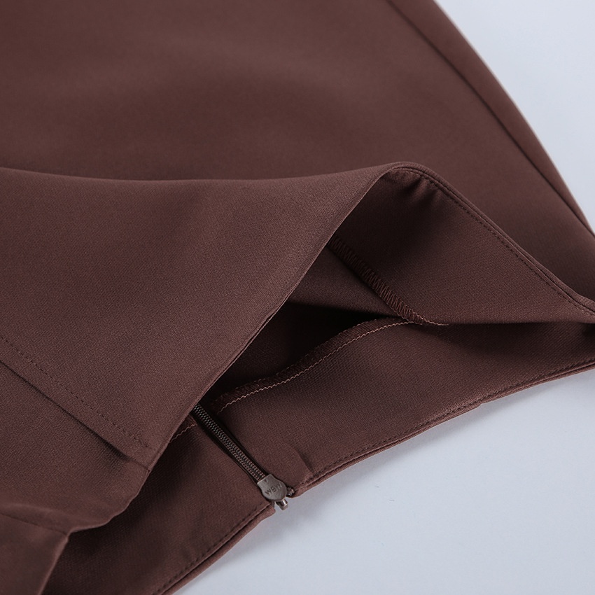 Gonna-pantalone a vita alta con bordo in pizzo