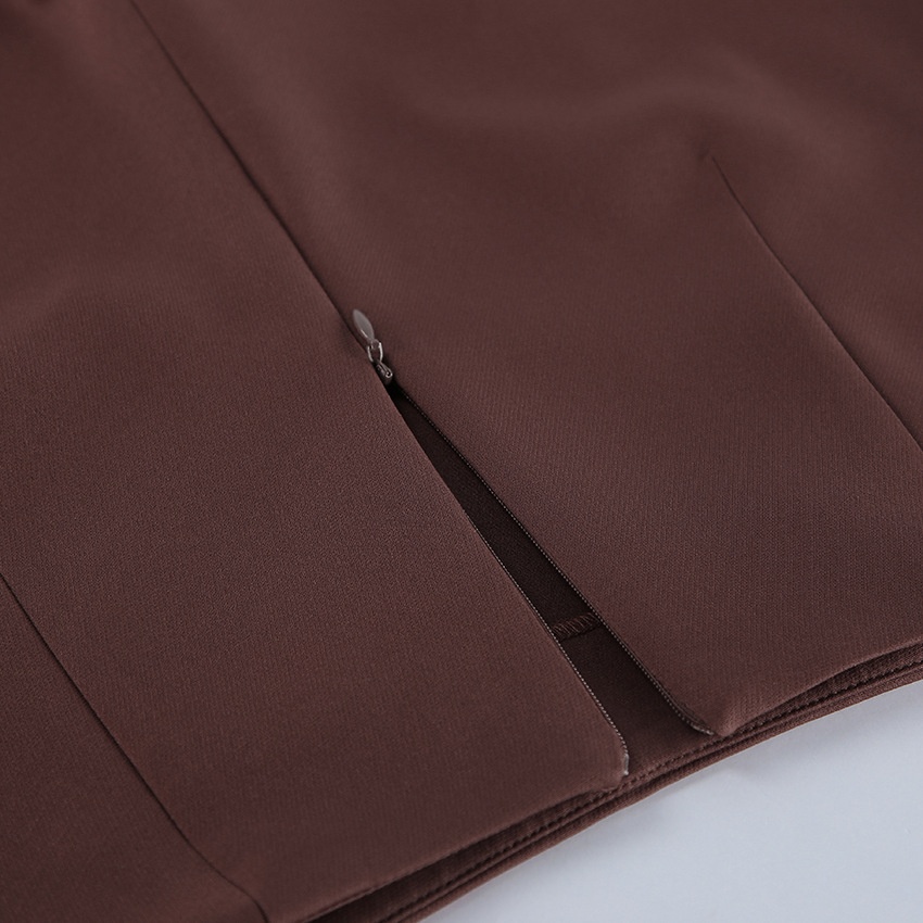 Gonna-pantalone a vita alta con bordo in pizzo