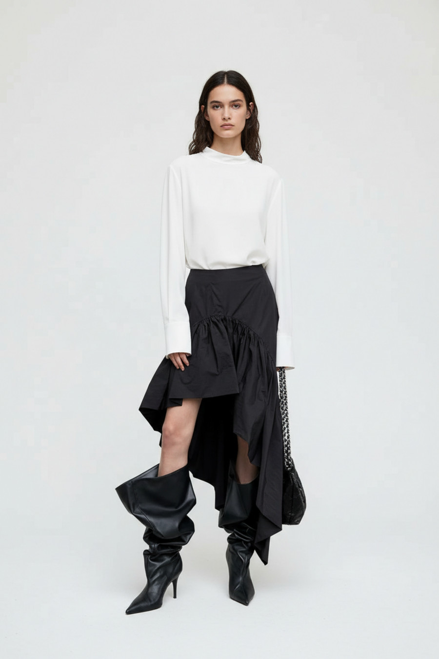 cotton Mini Skirts cotton Work Style Bottoms SFE-00007