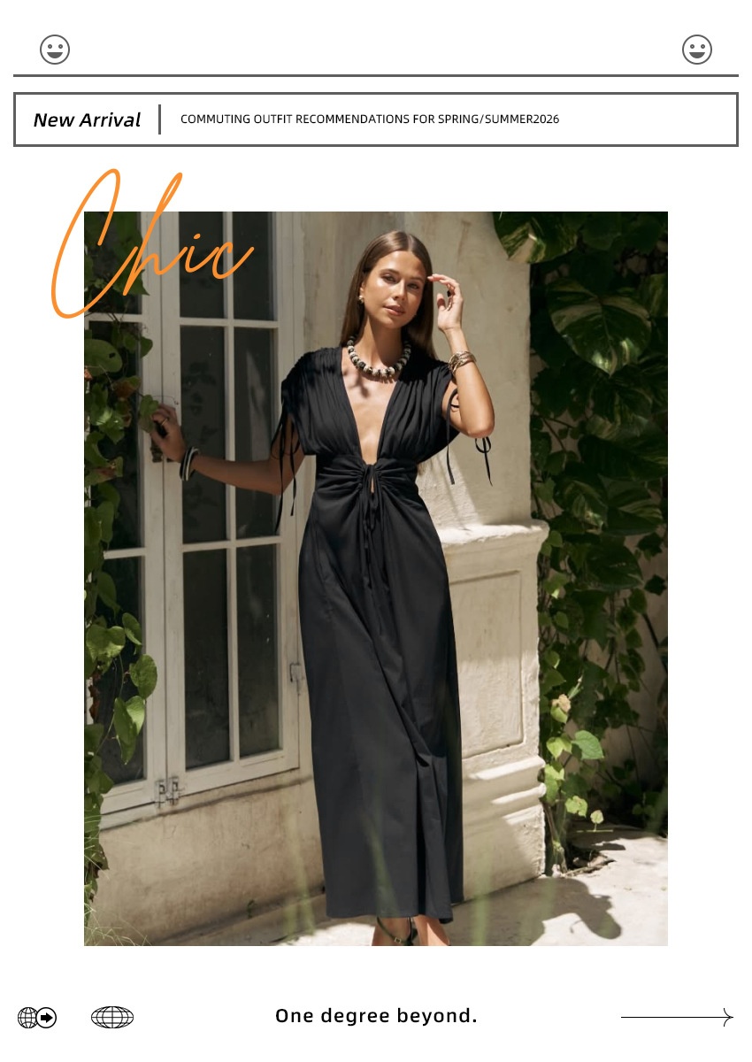 Women's Deep V-Neck Backless Maxi Dress
