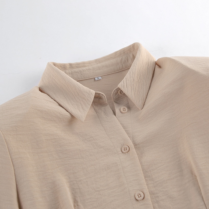 Women's Asymmetric Wrap Button-Down Shirt Mini Dress