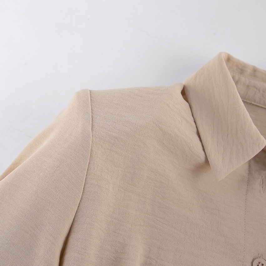 Women's Asymmetric Wrap Button-Down Shirt Mini Dress