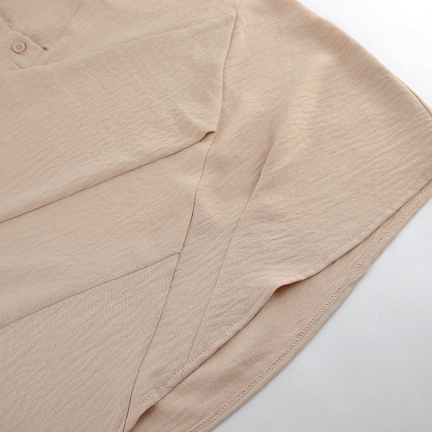 Women's Asymmetric Wrap Button-Down Shirt Mini Dress