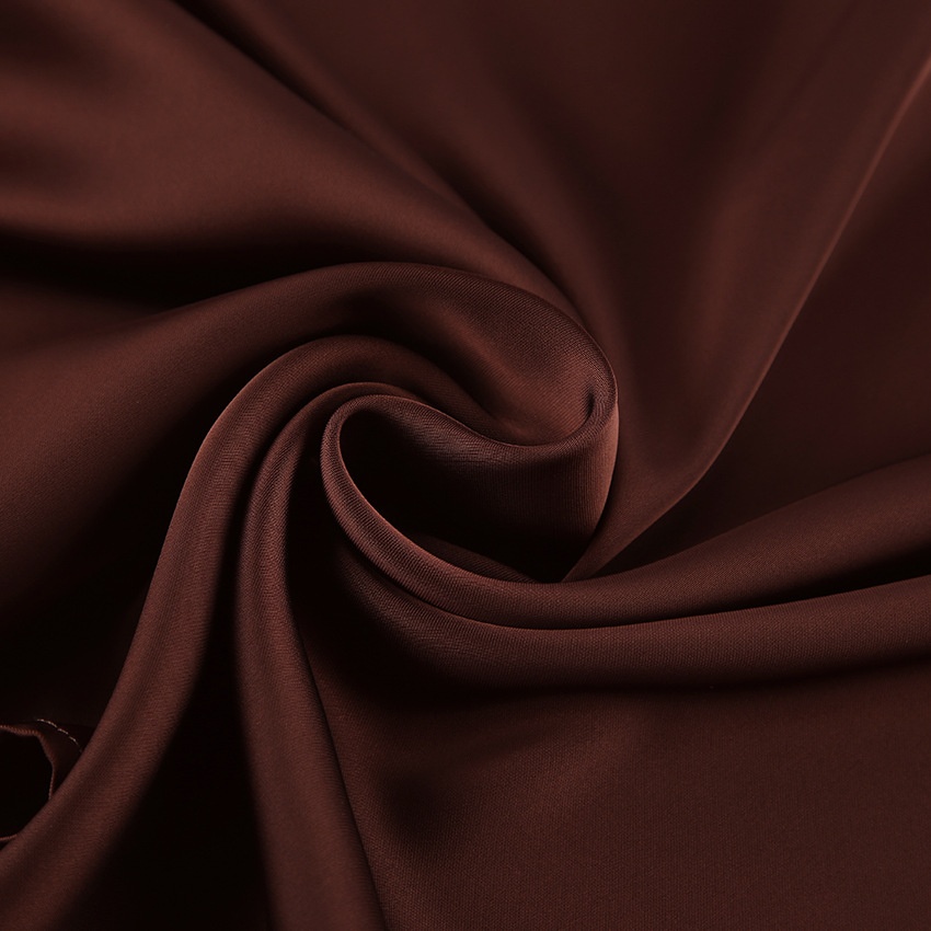 Robe longue élégante dos nu à col halter - Acajou