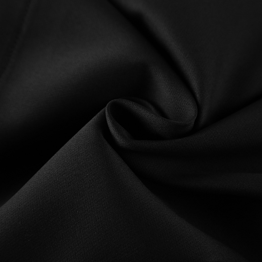 Ensemble tailleur chic noir à basque et pantalon large