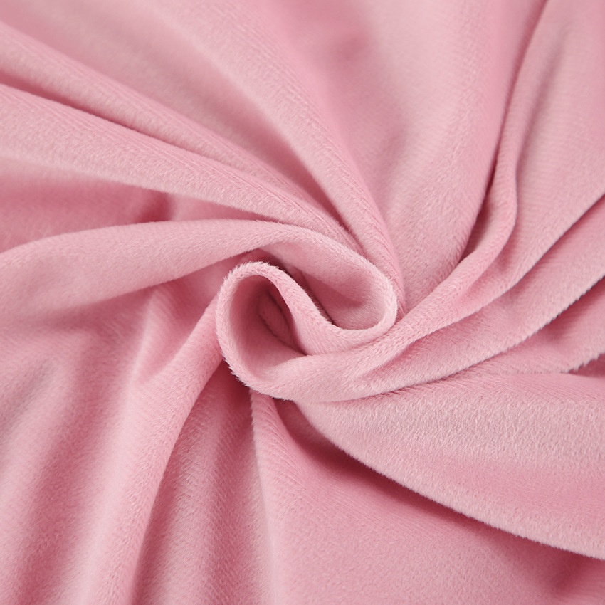 Ensemble de détente rose en velours avec demi-zip - Confortable et chic