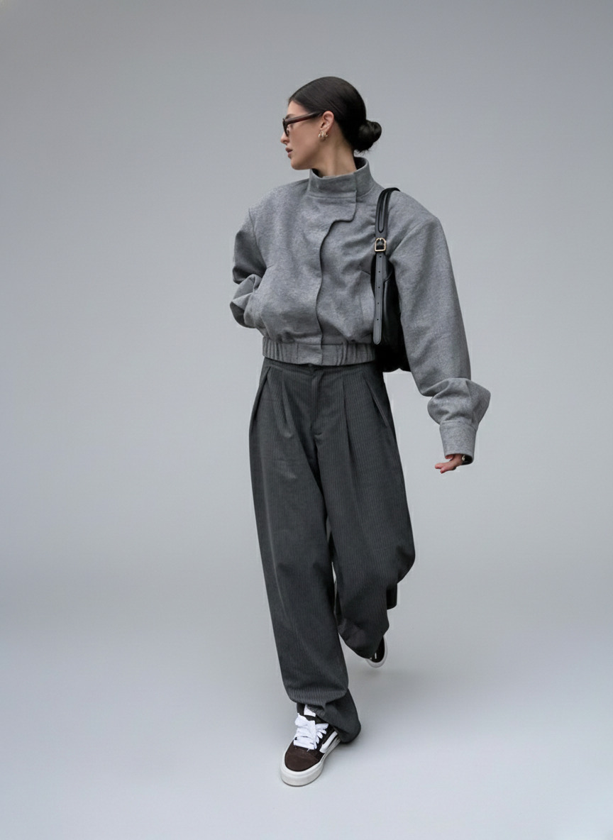 woolen fabric Fleece Work Style Outerwear SFE-00004