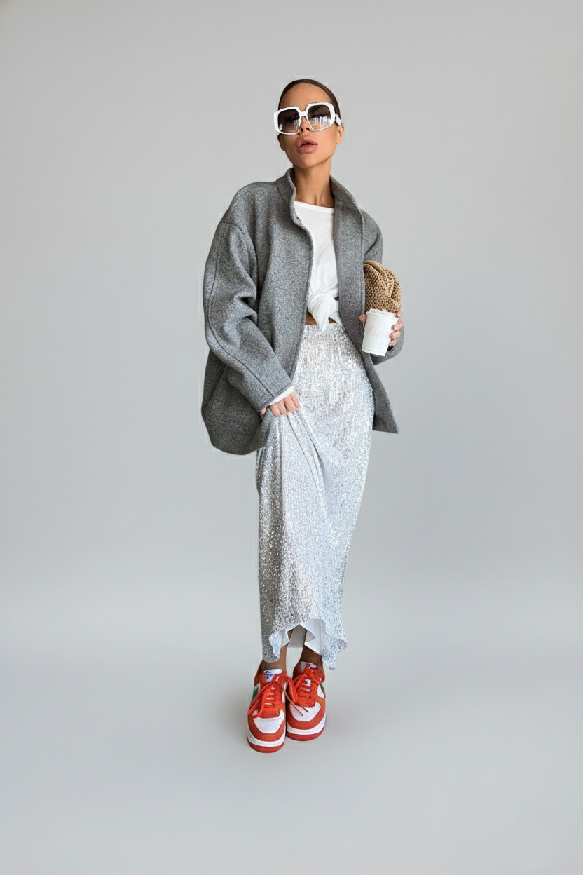 woolen Jackets Polyester (polyester fiber) Work Style Outerwear SFE-00001