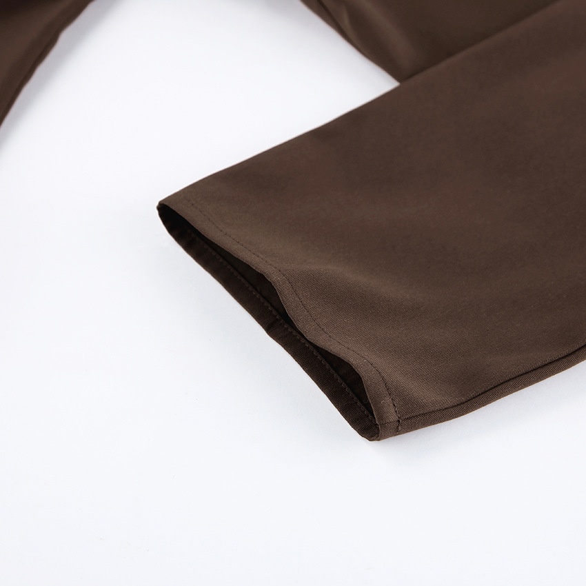 Giacca da donna con scollo a V, corsetto e baschina