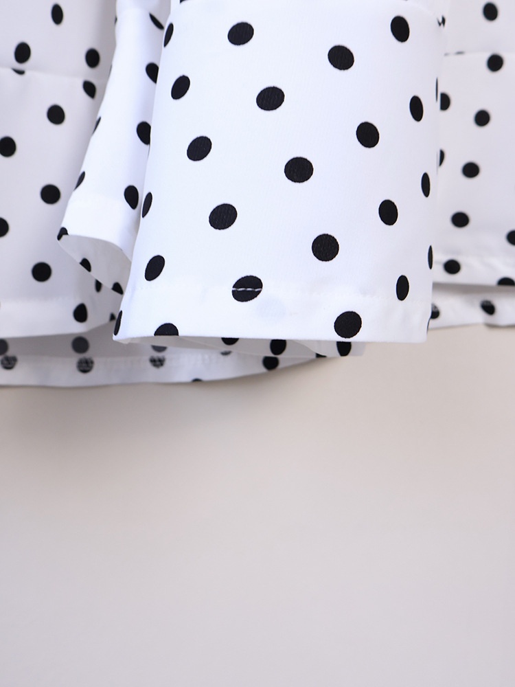 Polka Dot High Waist Mermaid Maxi Skirt