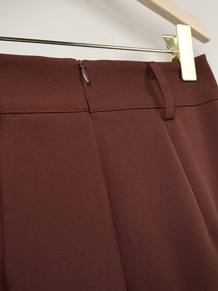 Lace Inset Slit Column Maxi Skirt