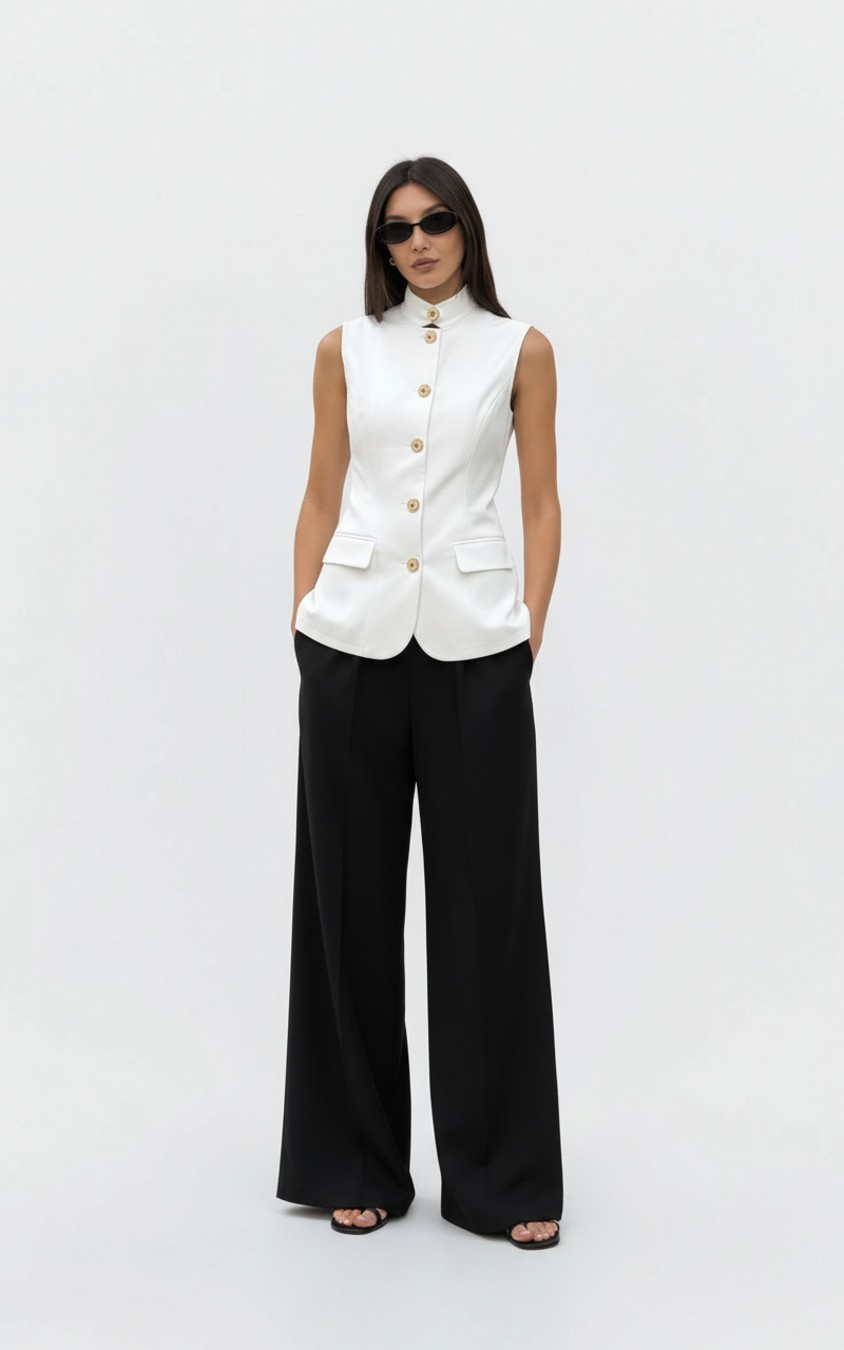 Polyester-spandex blend Blouses & Shirts Polyester Work Style Tops SFE-00039