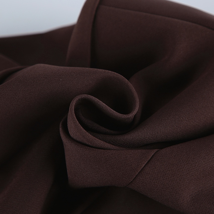 Blazer da donna a maniche lunghe con scollo a girocollo e bordo in pizzo
