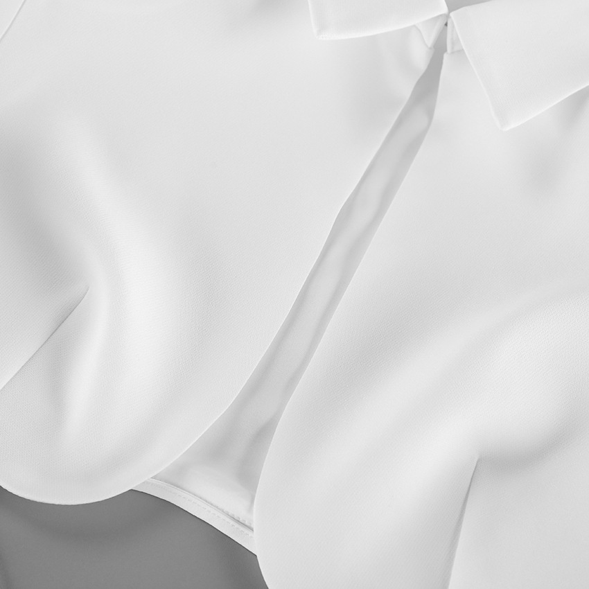 Blazer da donna corto a maniche lunghe con laccetti