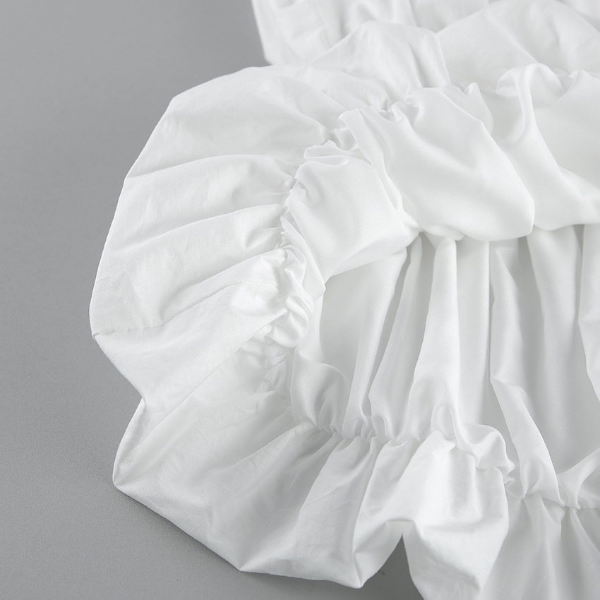 Top péplum froncé sans bretelles - Chic et tendance