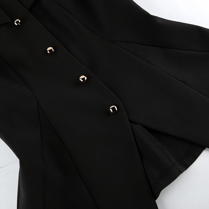 Débardeur péplum sans manches à col montant