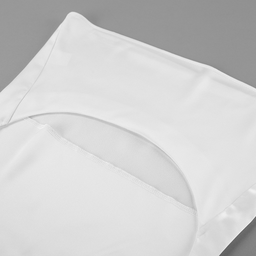 Haut élégant en satin à col bénitier et dos nu - Chic et polyvalent