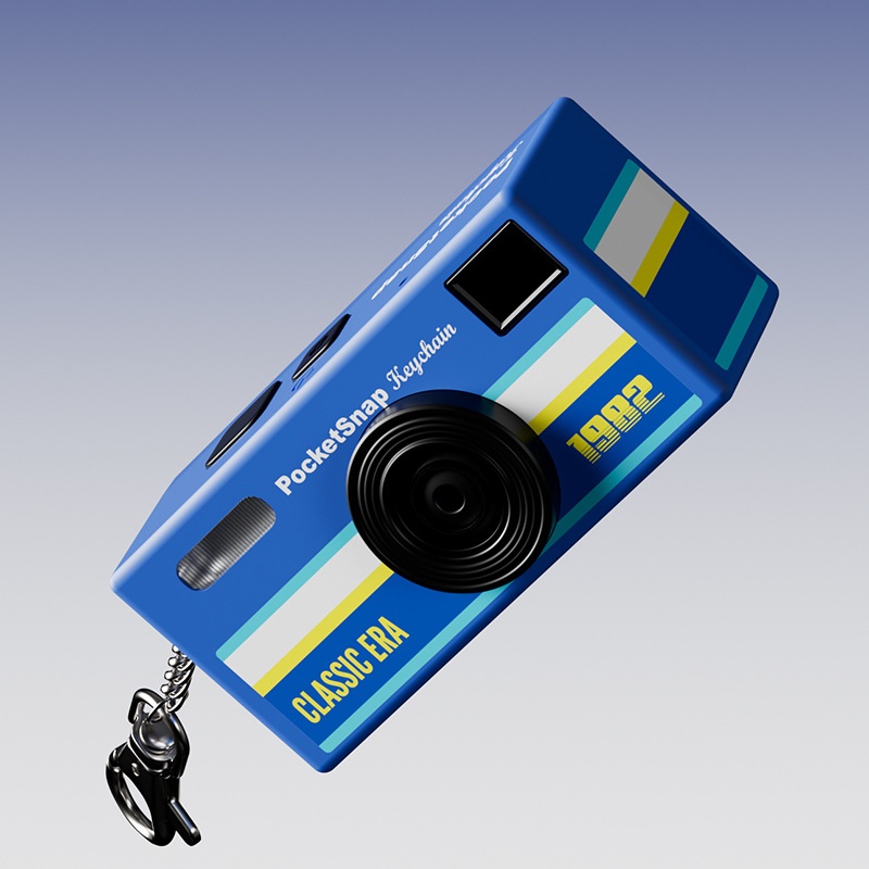 PocketSnap Retro Keychain Mini Digital Camera for Photo & Video, 320mAh Battery, 9 Unique Filters