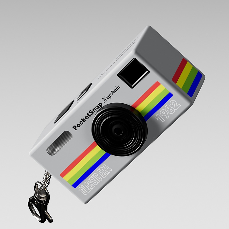 PocketSnap Retro Keychain Mini Digital Camera for Photo & Video, 320mAh Battery, 9 Unique Filters