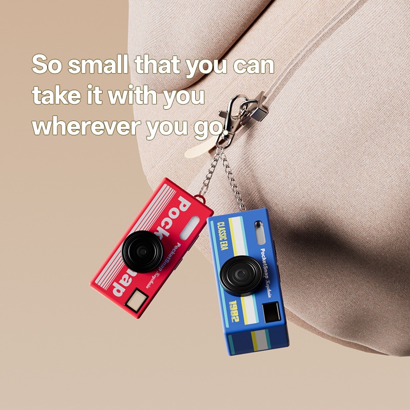 PocketSnap Retro Keychain Mini Digital Camera for Photo & Video, 320mAh Battery, 9 Unique Filters
