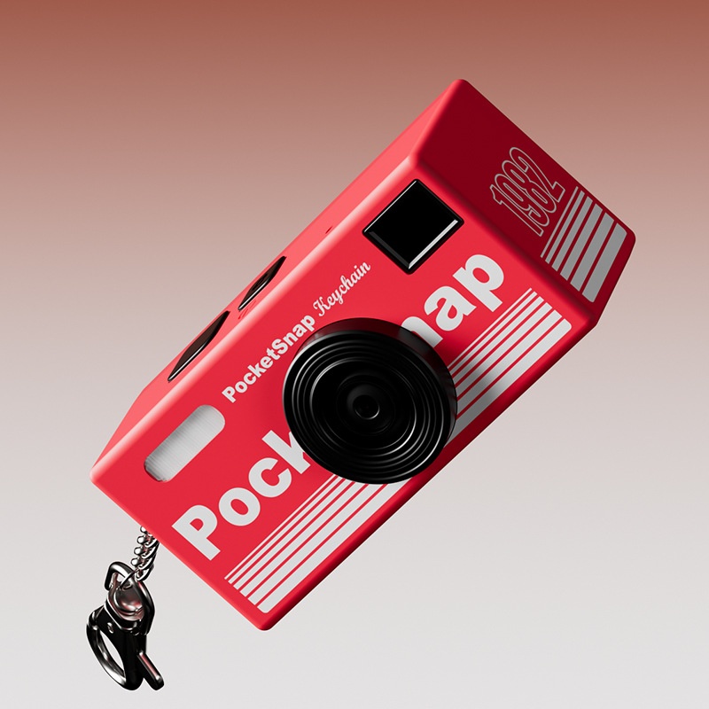 PocketSnap Retro Keychain Mini Digital Camera for Photo & Video, 320mAh Battery, 9 Unique Filters