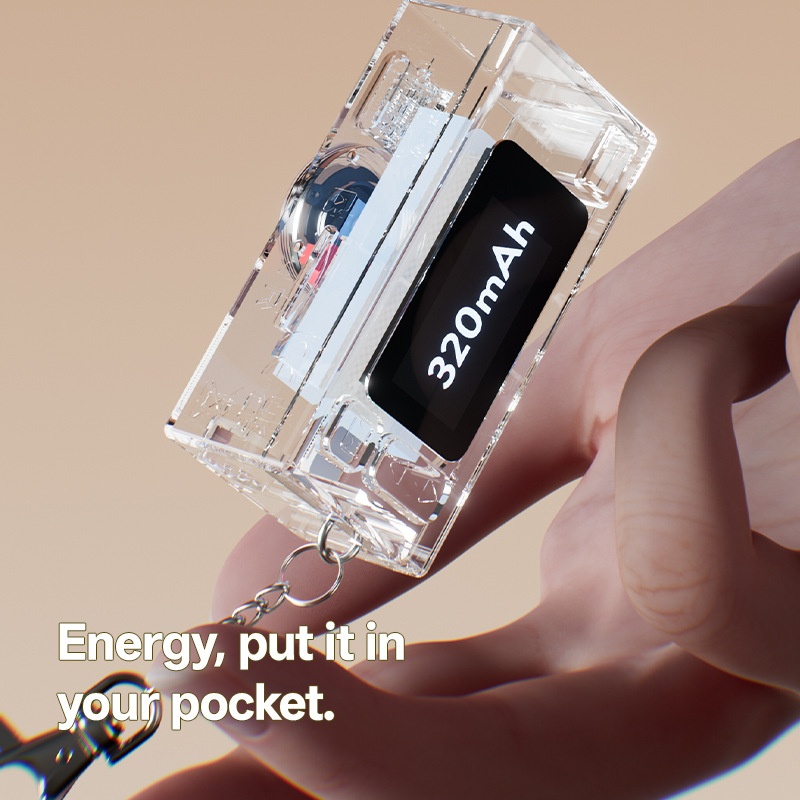 PocketSnap Retro Keychain Mini Digital Camera for Photo & Video, 320mAh Battery, 9 Unique Filters