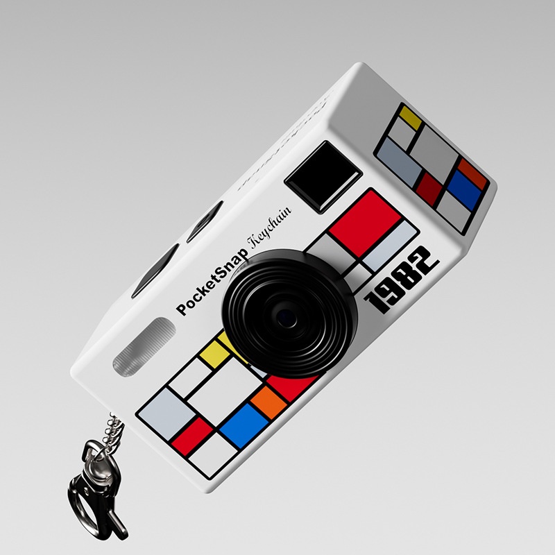 PocketSnap Retro Keychain Mini Digital Camera for Photo & Video, 320mAh Battery, 9 Unique Filters