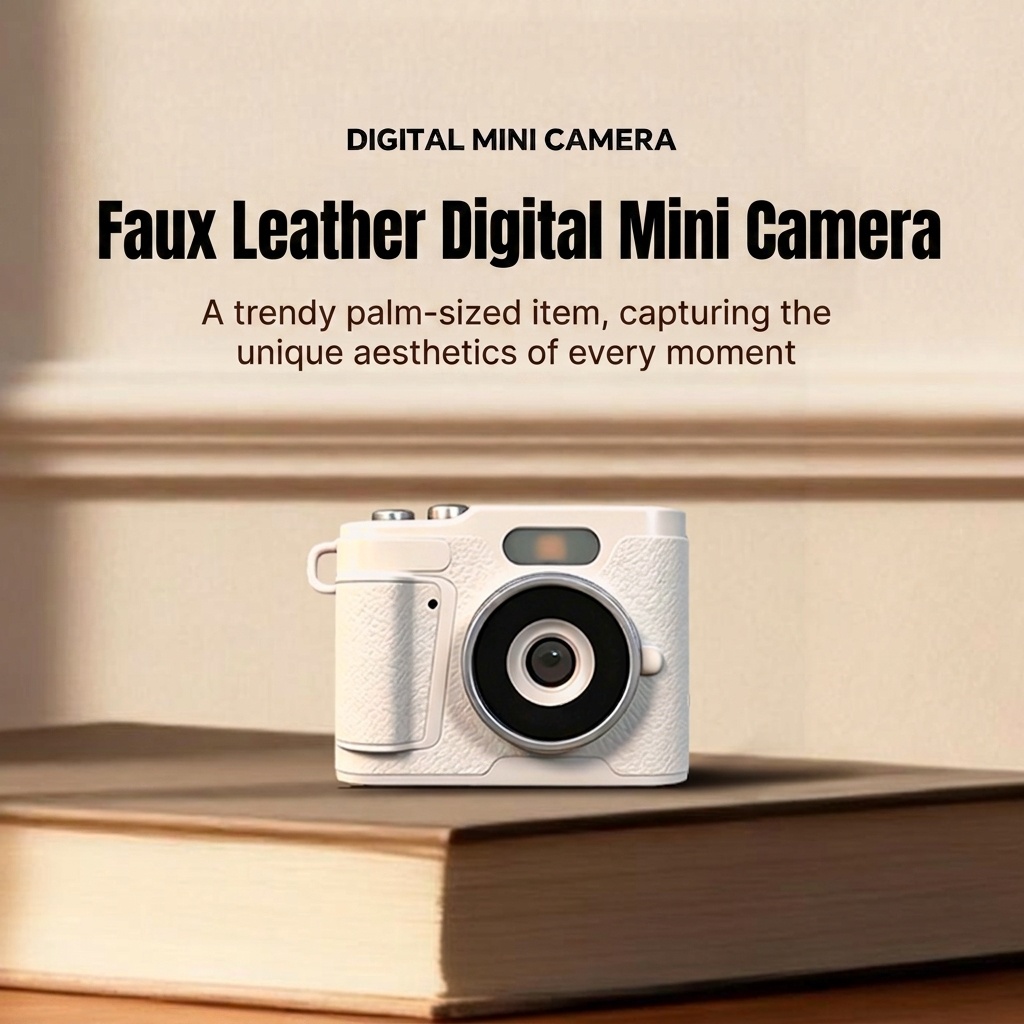 Minicámara digital retro 1080p, videocámara portátil de bolsillo con 11 filtros creativos y batería de 180 mAh.