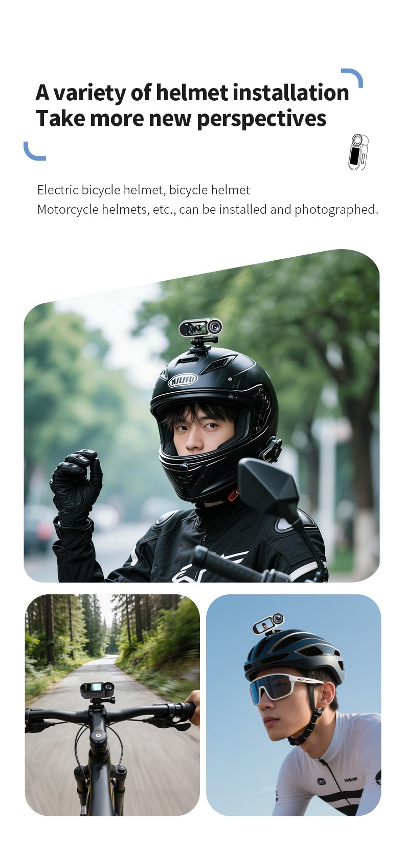 2.7K HD Thumb Camera Magnetic Portable Sports Vlogging Camcorder, 1.47-Inch Screen, One-Click Shooting