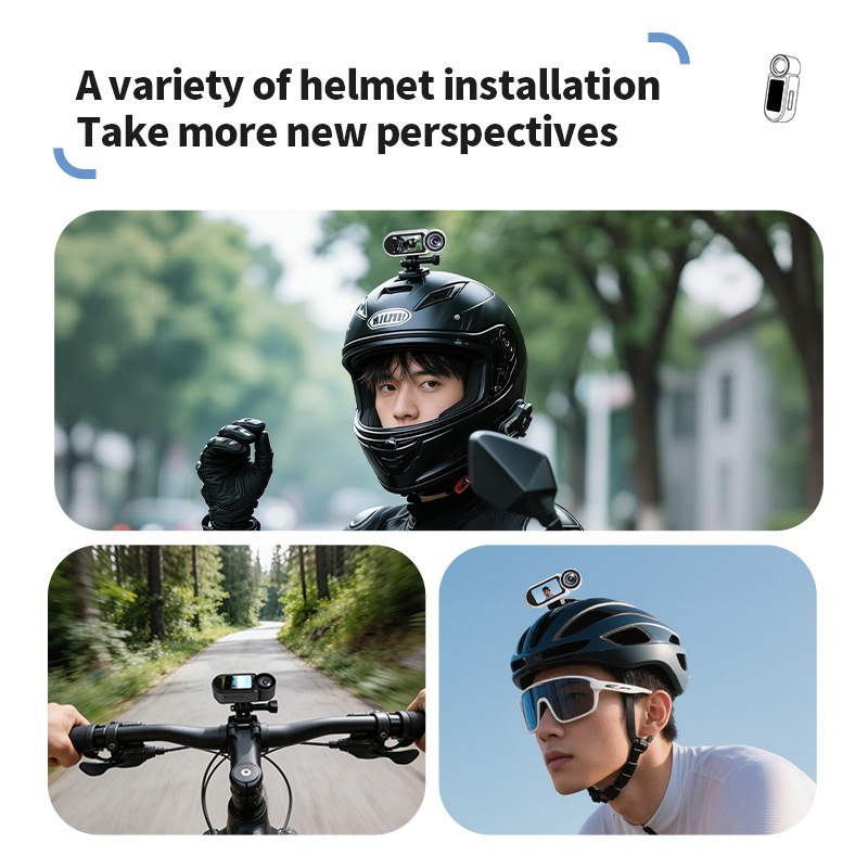 2.7K HD Thumb Camera Magnetic Portable Sports Vlogging Camcorder, 1.47-Inch Screen, One-Click Shooting