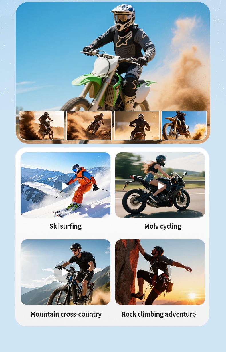 2.7K HD Thumb Camera Magnetic Portable Sports Vlogging Camcorder, 1.47-Inch Screen, One-Click Shooting