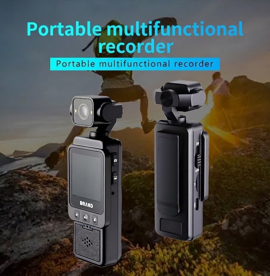 Portable 1080P HD Mini Camera Recorder with Wi-Fi Connectivity, Anti-Shake Technology, 1.6-Inch Display