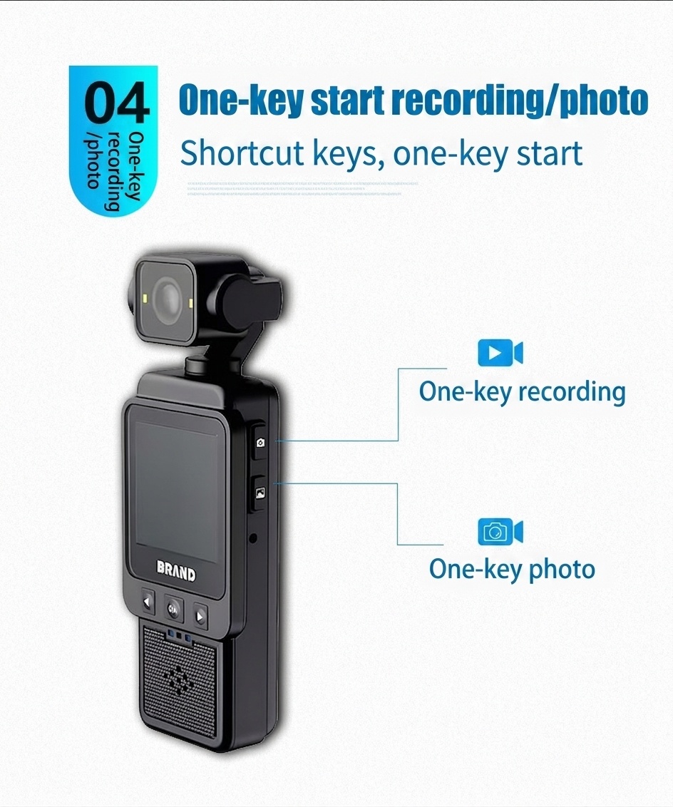 Portable 1080P HD Mini Camera Recorder with Wi-Fi Connectivity, Anti-Shake Technology, 1.6-Inch Display