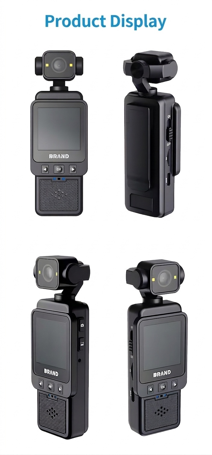 Portable 1080P HD Mini Camera Recorder with Wi-Fi Connectivity, Anti-Shake Technology, 1.6-Inch Display