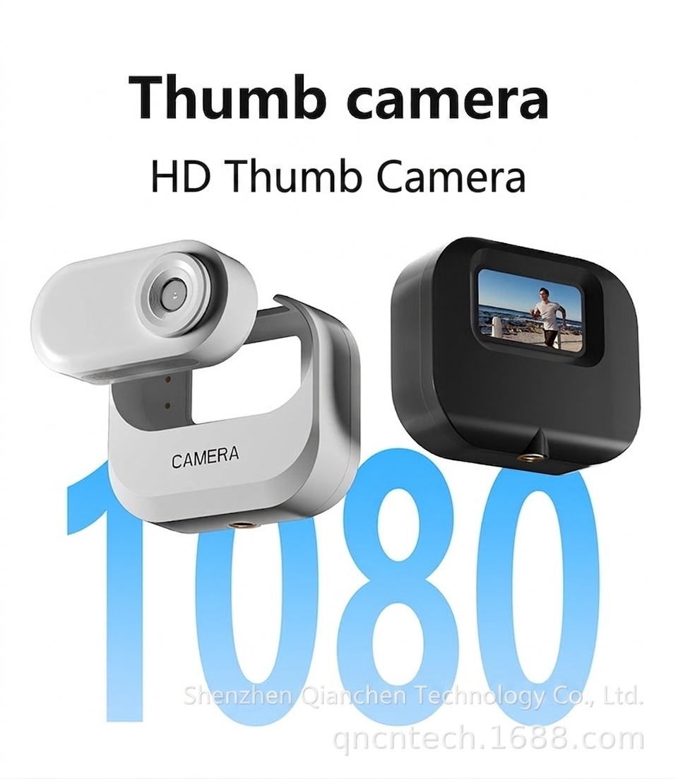 Mini cámara de acción portátil HD 1080P con estuche de carga portátil, batería de 300 minutos de duración y soporte magnético.